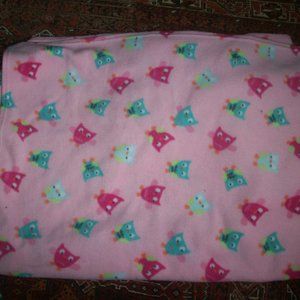 baby Blanket Kohl's Home Classics Pink Owls 44 x64 inches